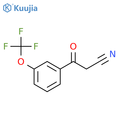 3-(TRIFLUOROMETHOXY)BENZOYLACETONITRILE structure