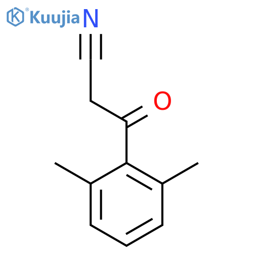 Benzenepropanenitrile, 2,6-dimethyl-b-oxo- structure