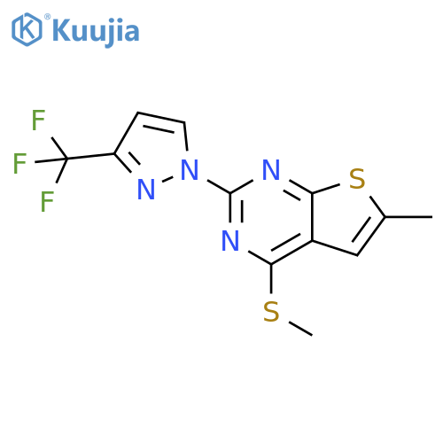 2-(3-(trifluoromethyl)-1H-pyrazol-1-yl)acetonitrile structure