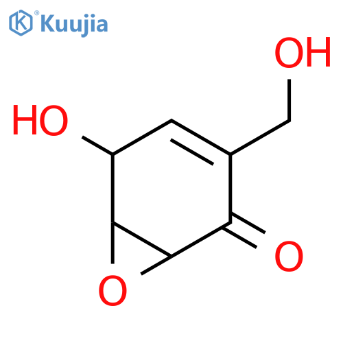 (1R,5S,6R)-5-hydroxy-3-(hydroxymethyl)-7-oxabicyclo[4.1.0]hept-3-en-2-one structure