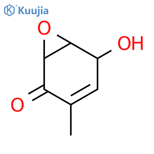7-Oxabicyclo[4.1.0]hept-3-en-2-one,5-hydroxy-3-methyl-, (1R,5S,6R)- structure