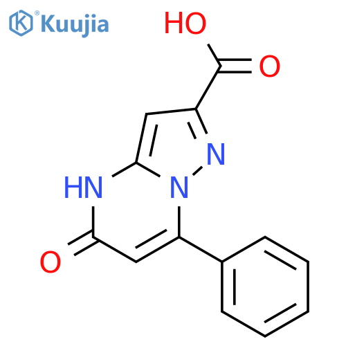 5-Oxo-7-phenyl-4,5-dihydro-pyrazolo[1,5-a]pyrimidine-2-carboxylic acid structure