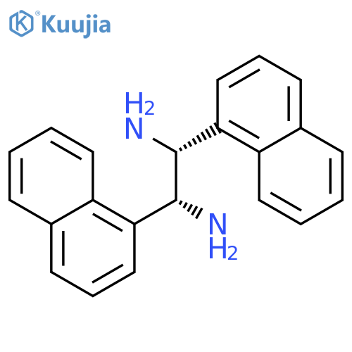 1,2-ETHANEDIAMINE, 1,2-DI-1-NAPHTHALENYL-, (1R,2R)- structure
