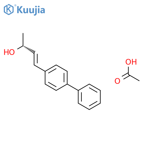 3-BUTEN-2-OL, 4-[1,1'-BIPHENYL]-4-YL-, ACETATE, (2R,3E)- structure