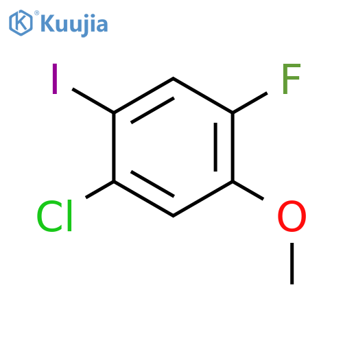 BENZENE, 1-CHLORO-4-FLUORO-2-IODO-5-METHOXY- structure