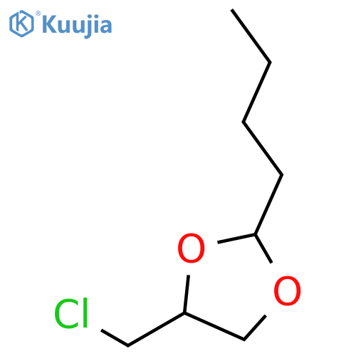 1,3-DIOXOLANE, 2-BUTYL-4-(CHLOROMETHYL)- structure