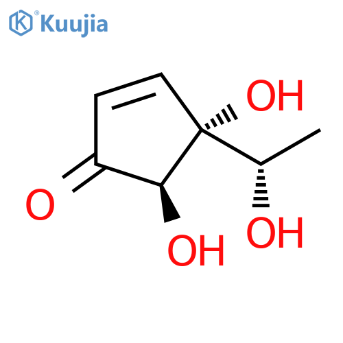 2-Cyclopenten-1-one, 4,5-dihydroxy-4-[(1S)-1-hydroxyethyl]-, (4R,5R)- (9CI) structure