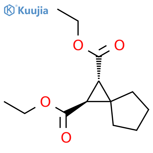 Spiro[2.4]heptane-1,2-dicarboxylic acid, diethyl ester, trans- structure