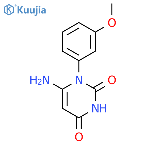 6-Amino-1-(3-methoxyphenyl)pyrimidine-2,4(1H,3H)-dione structure