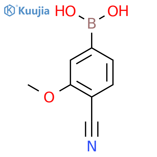 4-Cyano-3-methoxyphenylboronic acid structure