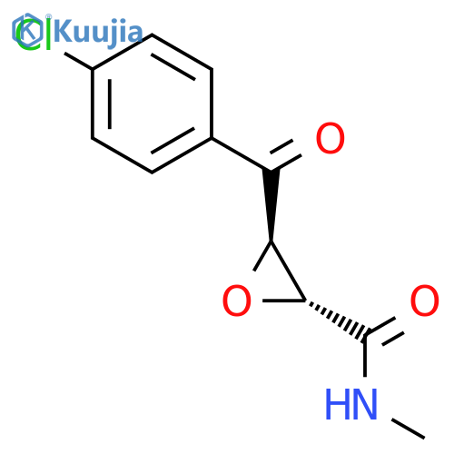 OXIRANECARBOXAMIDE, 3-(4-CHLOROBENZOYL)-N-METHYL-, TRANS- structure