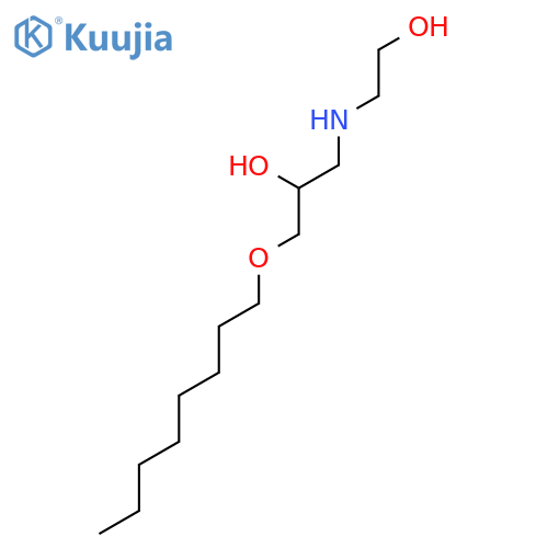 2-PROPANOL, 1-[(2-HYDROXYETHYL)AMINO]-3-(OCTYLOXY)- structure