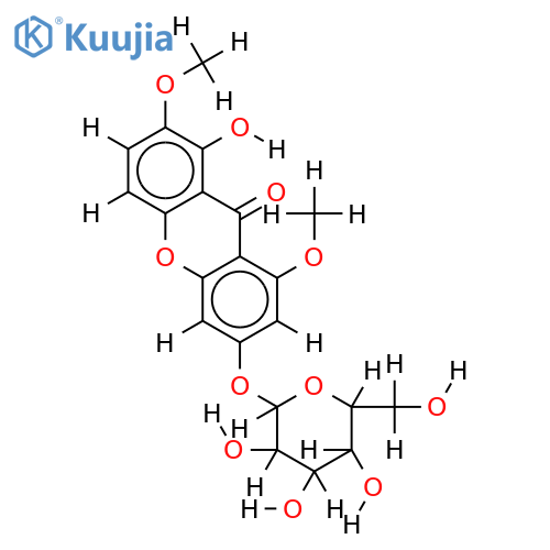3-Glucosyl-isogentiacaulein structure