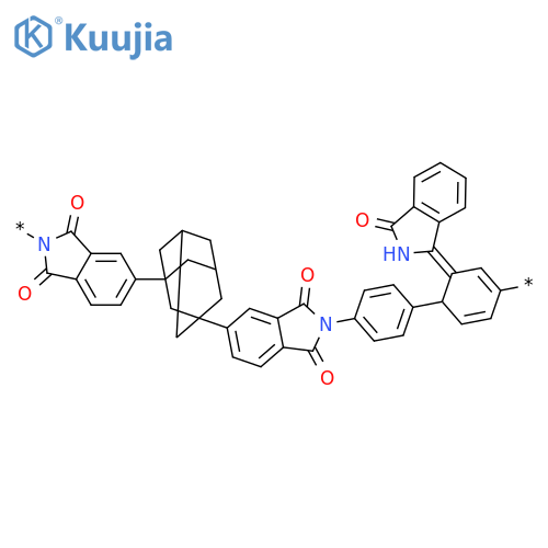 Poly[(1,3-dihydro-1,3-dioxo-2H-isoindole-2,5-diyl)tricyclo[3.3.1.13,7]decane-1,3-diyl(1,3-dihydro-1,3-dioxo-2H-isoindole-5,2-diyl)-1,4-phenylene(2,3-dihydro-3-oxo-1H-isoindol-1-ylidene)-1,4-phenylene] structure