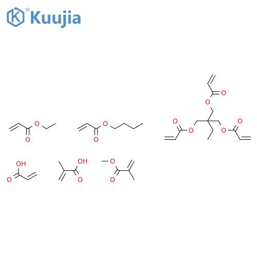 2-Propenoicacid,2-methyl-,polymerwithbutyl2-propenoate,2-ethyl-2-[[(1-oxo-2-propenyl)oxy]methyl]-1,3-propanediyldi-2-propenoate,ethyl2-propenoate,methyl2-methyl-2-propenoateand2-propenoicacid structure