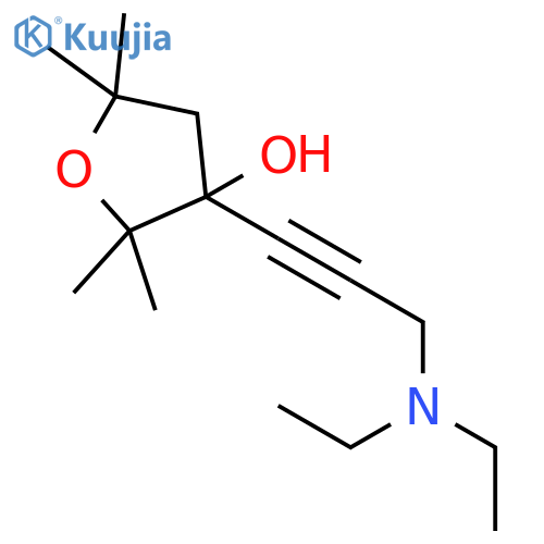 3-FURANOL, 3-[3-(DIETHYLAMINO)-1-PROPYNYL]TETRAHYDRO-2,2,5,5-TETRAMETHYL- structure