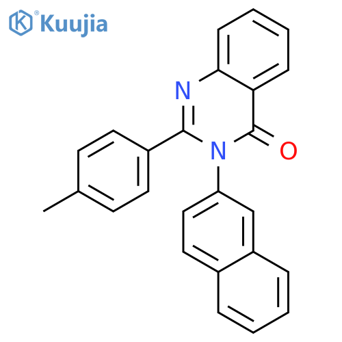 2-(4-methylphenyl)-3-(2-naphthyl)quinazolin-4(3H)-one structure