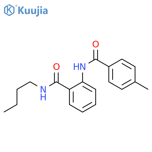 N-butyl-2-[(4-methylbenzoyl)amino]benzamide structure