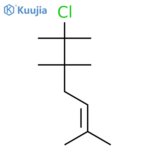 2-HEPTENE, 6-CHLORO-2,5,5,6-TETRAMETHYL- structure