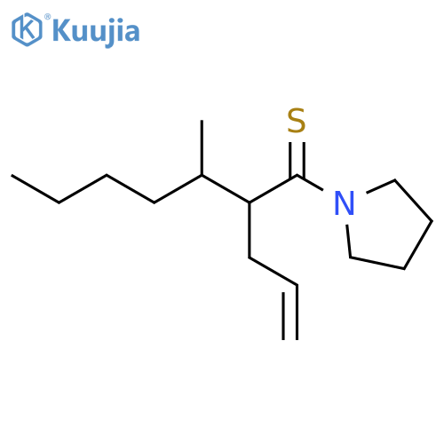 Pyrrolidine, 1-[3-methyl-2-(2-propenyl)-1-thioxoheptyl]- structure