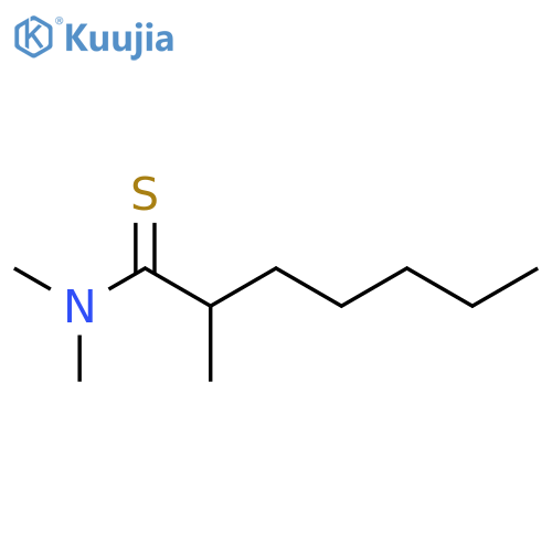 Heptanethioamide, N,N,2-trimethyl- structure