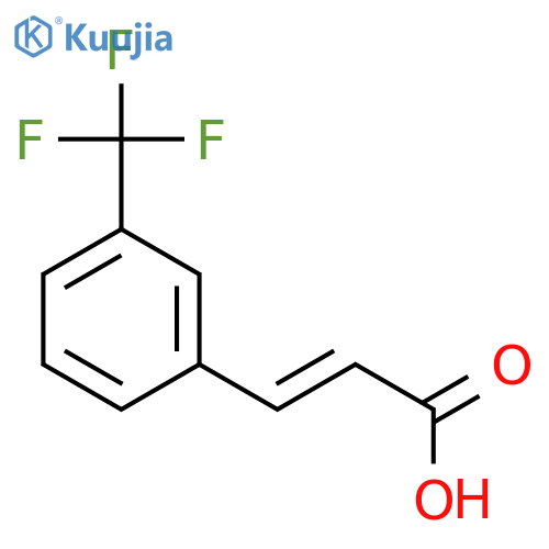 (E)-3-(3-(Trifluoromethyl)phenyl)acrylic Acid structure