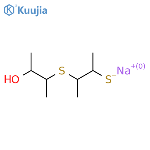 3-(3-Hydroxy-2-butyl)thio-2-butanethiol monosodium salt structure