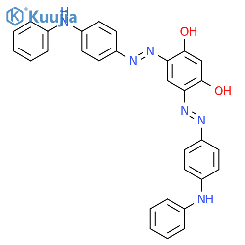 4,6-bis[[4-(phenylamino)phenyl]azo]resorcinol structure
