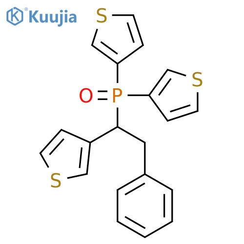 PHOSPHINE OXIDE, [2-PHENYL-1-(3-THIENYL)ETHYL]DI-3-THIENYL- structure