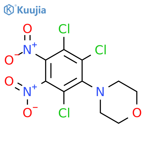 Morpholine, 4-(2,3,6-trichloro-4,5-dinitrophenyl)- structure