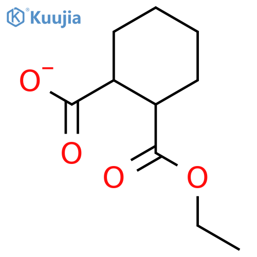 ethyl hydrogen cyclohexane-1,2-dicarboxylate structure