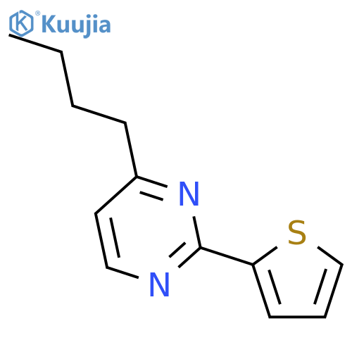 PYRIMIDINE, 4-BUTYL-2-(2-THIENYL)- structure