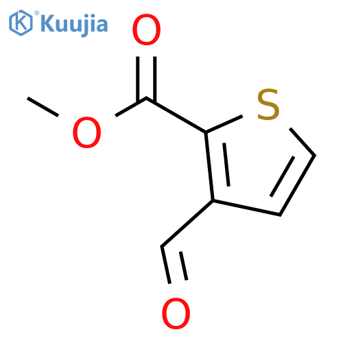 Methyl 3-formylthiophene-2-carboxylate structure
