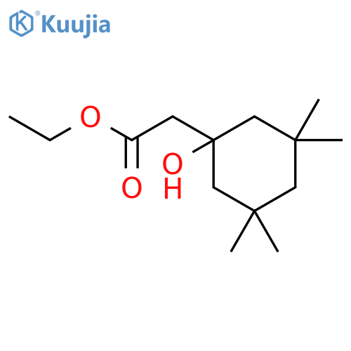 Cyclohexaneacetic acid, 1-hydroxy-3,3,5,5-tetramethyl-, ethyl ester structure