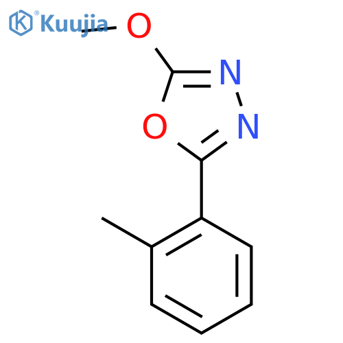 2-Methoxy-5-(o-tolyl)-1,3,4-oxadiazole structure