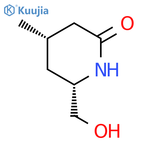 2-Piperidinone, 6-(hydroxymethyl)-4-methyl-, (4S,6S)- structure