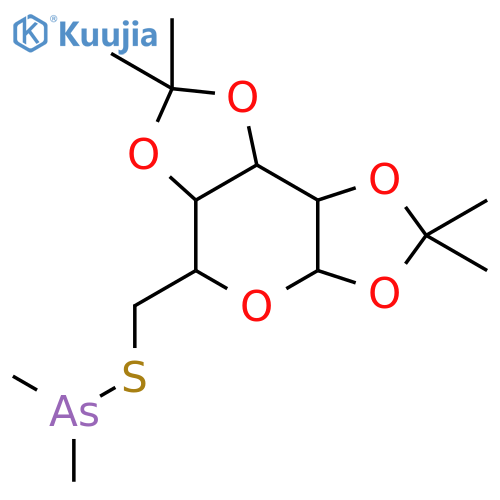 a-D-Galactopyranose,1,2:3,4-bis-O-(1-methylethylidene)-6-thio-, dimethylarsinite (9CI) structure