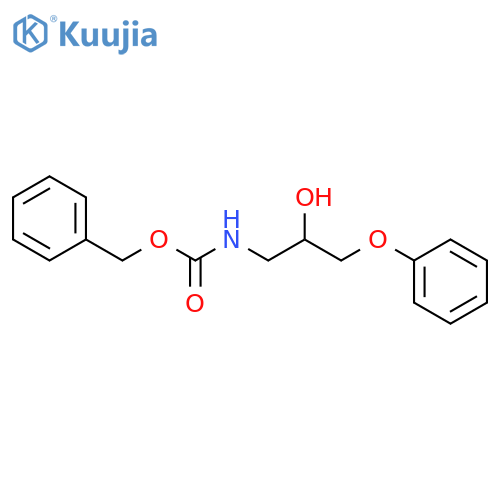 benzyl N-(2-hydroxy-3-phenoxypropyl)carbamate structure