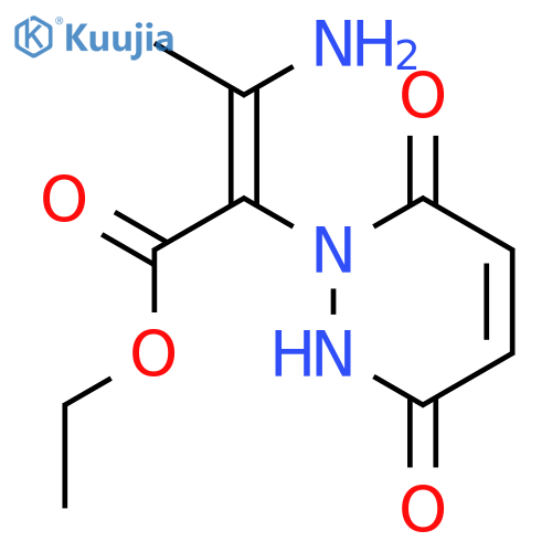 Ethyl 3-amino-2-(3,6-dioxo-2,3-dihydropyridazin-1(6H)-yl)but-2-enoate structure