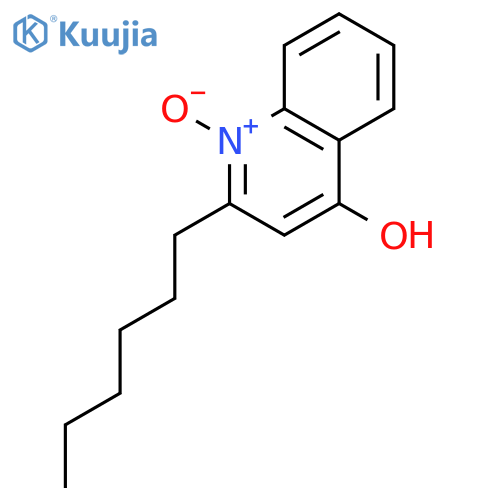 4-Quinolinol, 2-hexyl-, 1-oxide structure