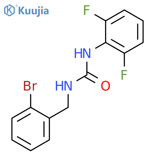 UREA, N-[(2-BROMOPHENYL)METHYL]-N'-(2,6-DIFLUOROPHENYL)- structure