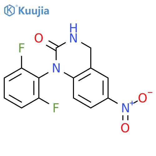 2(1H)-QUINAZOLINONE, 1-(2,6-DIFLUOROPHENYL)-3,4-DIHYDRO-6-NITRO- structure