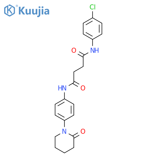 BUTANEDIAMIDE, N-(4-CHLOROPHENYL)-N'-[4-(2-OXO-1-PIPERIDINYL)PHENYL]- structure
