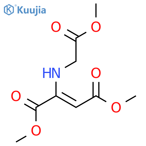 2-BUTENEDIOIC ACID, 2-[(2-METHOXY-2-OXOETHYL)AMINO]-, DIMETHYL ESTER structure