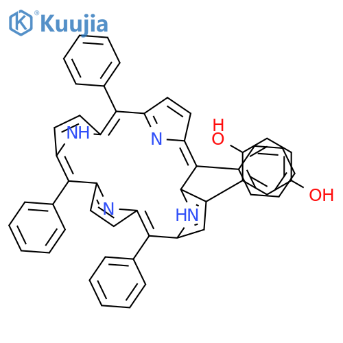 1,4-BENZENEDIOL, 2-(5,10,15,20-TETRAPHENYL-21H,23H-PORPHIN-2-YL)- structure