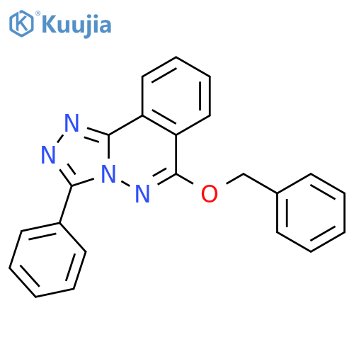 1,2,4-Triazolo[3,4-a]phthalazine, 3-phenyl-6-(phenylmethoxy)- structure