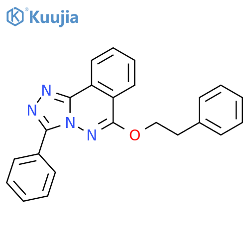 1,2,4-Triazolo[3,4-a]phthalazine, 3-phenyl-6-(2-phenylethoxy)- structure