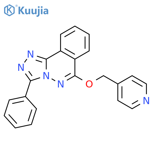 1,2,4-Triazolo[3,4-a]phthalazine, 3-phenyl-6-(4-pyridinylmethoxy)- structure