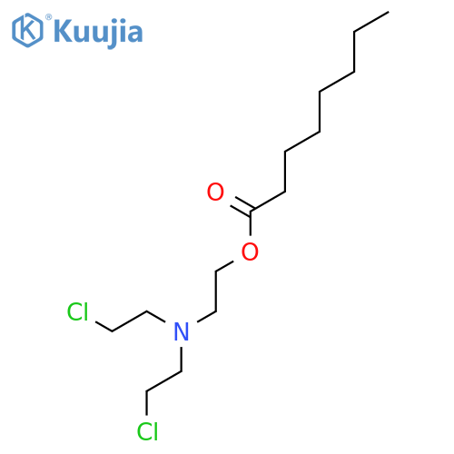 OCTANOIC ACID, 2-[BIS(2-CHLOROETHYL)AMINO]ETHYL ESTER structure