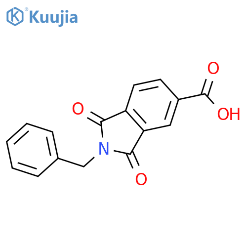 2-Benzyl-1,3-dioxoisoindoline-5-carboxylic Acid structure